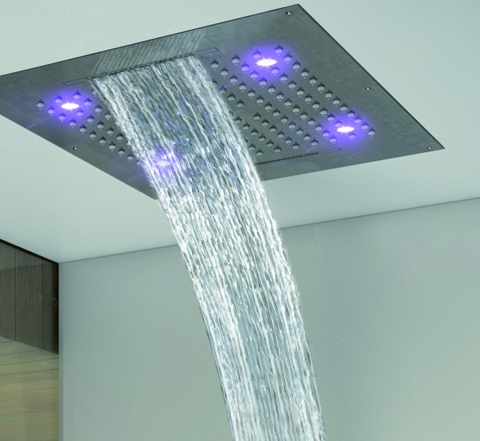 Bossini верхний душ 4 режима с rgb хромотерапией, dream, хром арт. h38909.030