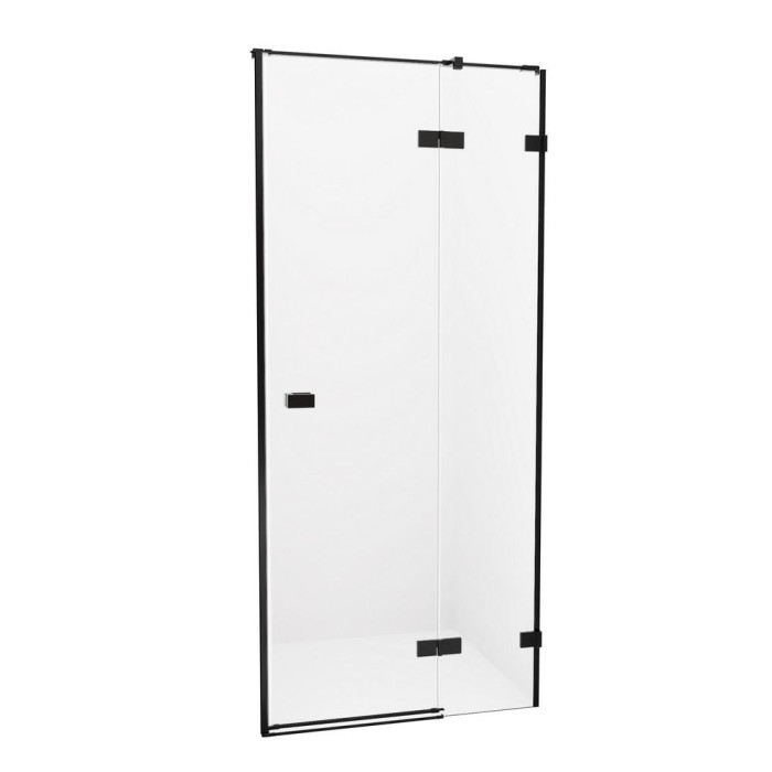 Дверь в нишу 140x200, New trendy Avexa black, черный арт. EXK-1559