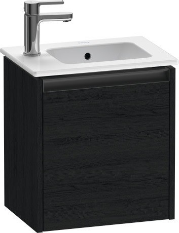 Duravit тумба подвесная под раковину 292 мм х 410 мм х 440 мм, с 1 дверцей, ketho.2, k25060r16160000 цвет: чёрный дуб