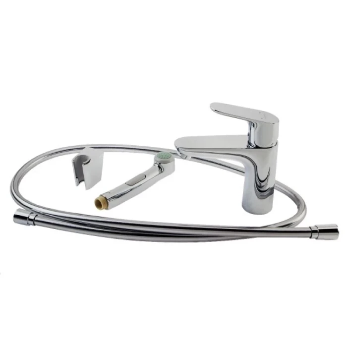 Hansgrohe смеситель для раковины с донным клапаном push-open, Focus E2, хром арт. 31927000