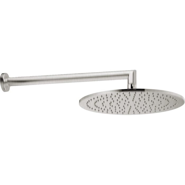 Cisal верхний душ d300 мм с настенным держателем l400 мм ds0136202f shower, цвет: никель