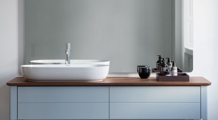 Duravit тумба напольная под столешницу, luv, lu9563l9797 цвет: светло-голубой