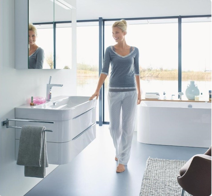 Duravit зеркальный шкаф, happy d.2, h2 7594 75 цвет: лён