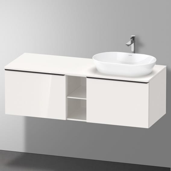 Duravit тумба подвесная под раковину справа 1400 мм х 550 мм и открытой полкой, d-neo, de4950r2222 цвет: белый глянцевый