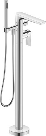 Duravit смеситель для душа напольный с ручным душем и шлангом, tulum, tu5250000010 цвет: хром