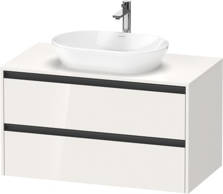 Duravit тумба подвесная под раковину 550 мм х 1000 мм х 568 мм, ketho.2, k24896022220000 цвет: белый глянцевый