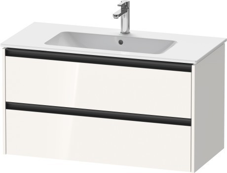 Duravit тумба подвесная под раковину 480 мм х 1010 мм х 550 мм, ketho.2, k25264022220000 цвет: белый глянцевый