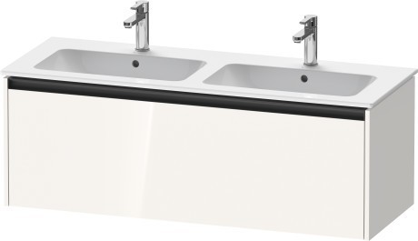 Duravit тумба подвесная под двойную раковину 480 мм х 1210 мм х 440 мм, ketho.2, k25066022220000 цвет: белый глянцевый
