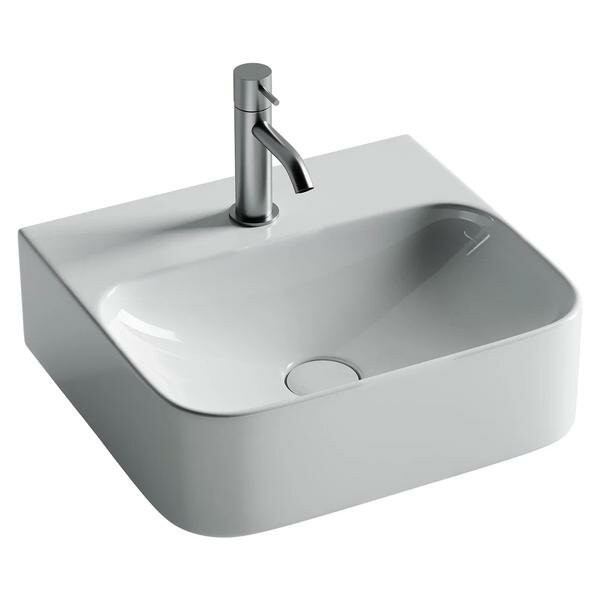 Ceramicanova раковина подвесная aura, cn2005 цвет: белый