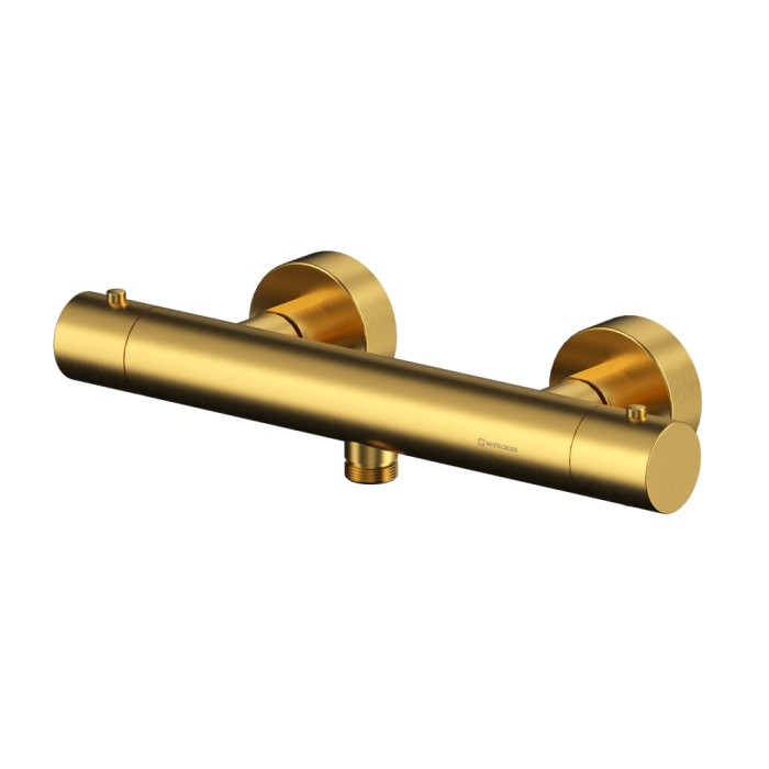 Смеситель термостатический для душа, Whitecross Y brushed gold, брашированное золото арт. Y1246GLB