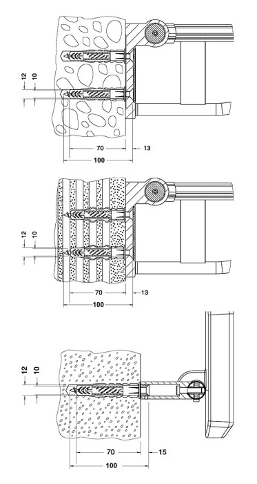 Keuco крепёжный комплект №2, plan care, арт. 34991 000100