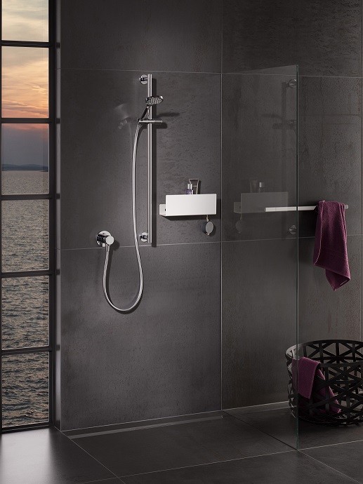 Keuco полочка для душа 101 мм х 320 мм х 120 мм, universal, белый арт. 24952 510000