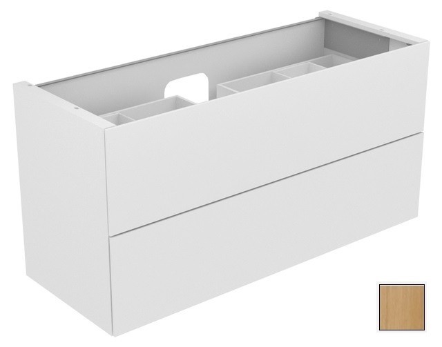 Keuco тумба подвесная под раковину с двумя выдвижными фронтами, с внутренней светодиодной подсветкой, edition 11, дуб светлый арт. 31362 890100