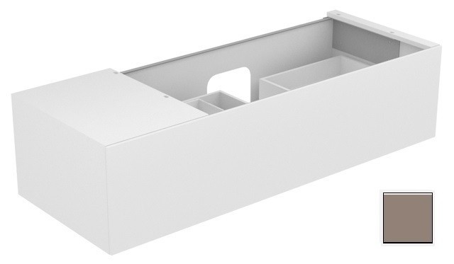 Keuco тумба подвесная под раковину справа с одним выдвижным фронтом, edition 11, трюфель арт. 31164 370000
