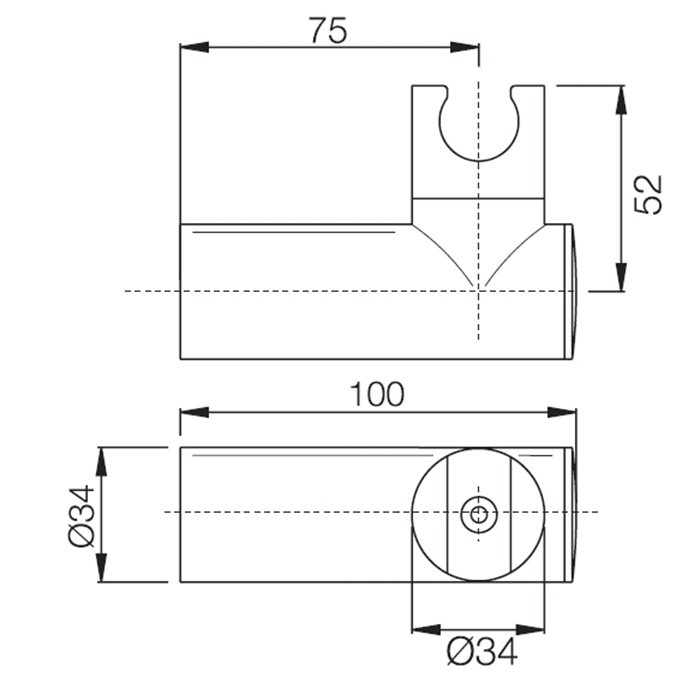 Fima Carlo Frattini настенный держатель для лейки из abs wellness, чёрный арт. f2093ns