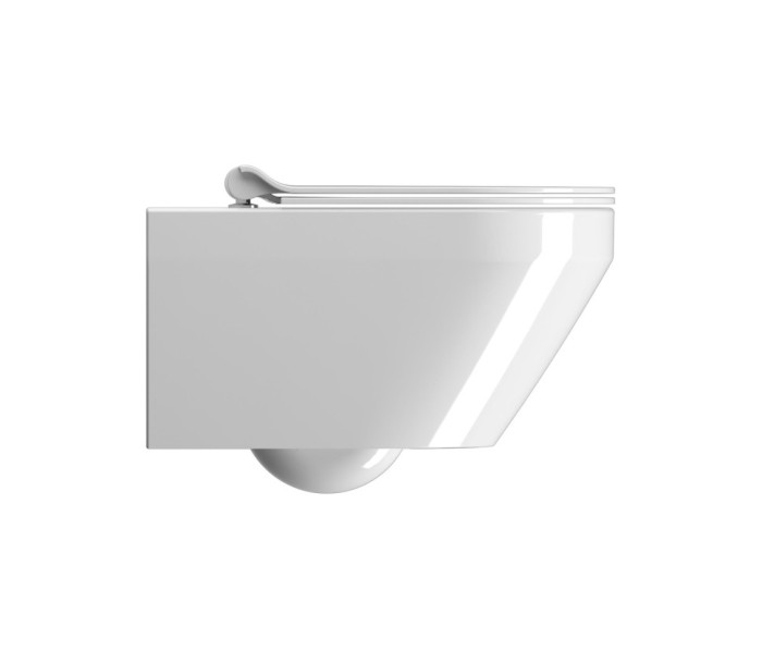GSI Подвесной унитаз 36х55 см, система смыва swirlflush, без крепежа в комплекте, без сиденья, тихий смыв, Kube-x - 941511