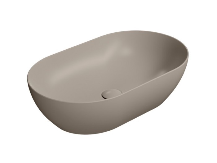 GSI Раковина накладная 60х37х16 см, tortora, санфарфор, Color-elements - 883405