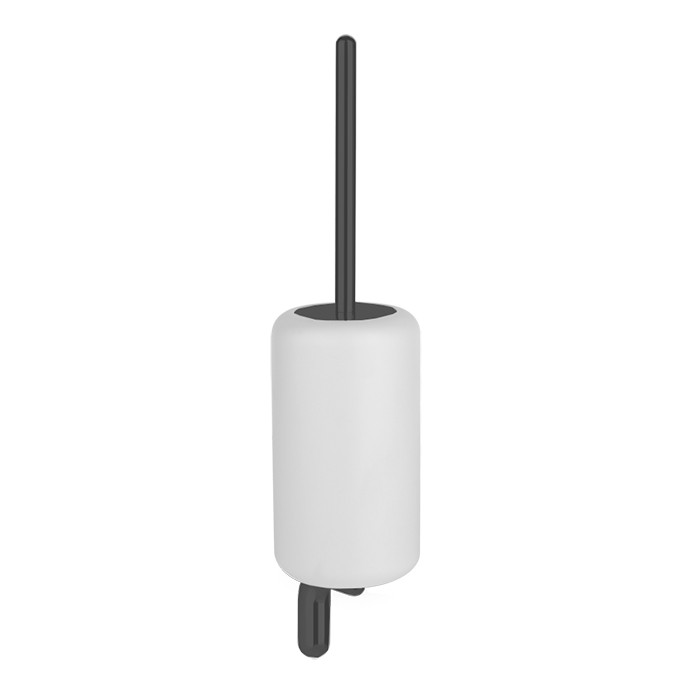 Gessi Ершик для унитаза подвесной, Goccia, 38019#099 цвет: черный/белый