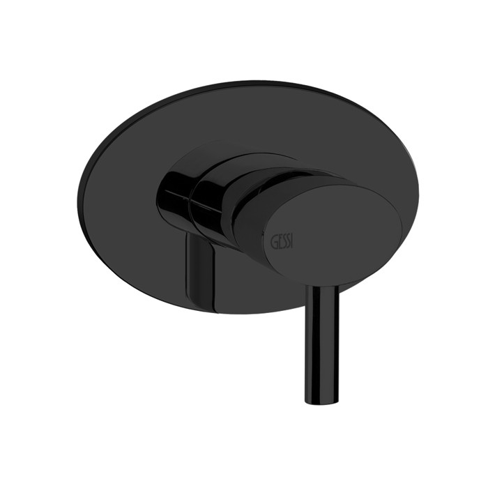 Gessi Встраиваемый однорычажный смеситель без излива, внешняя часть, Ovale, 23110#299 цвет: black xl