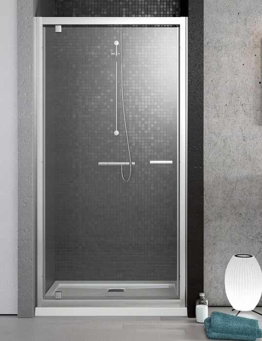 Radaway душевая дверь dw 70x190 профиль хром стекло прозрачное, Twist - 382000-01