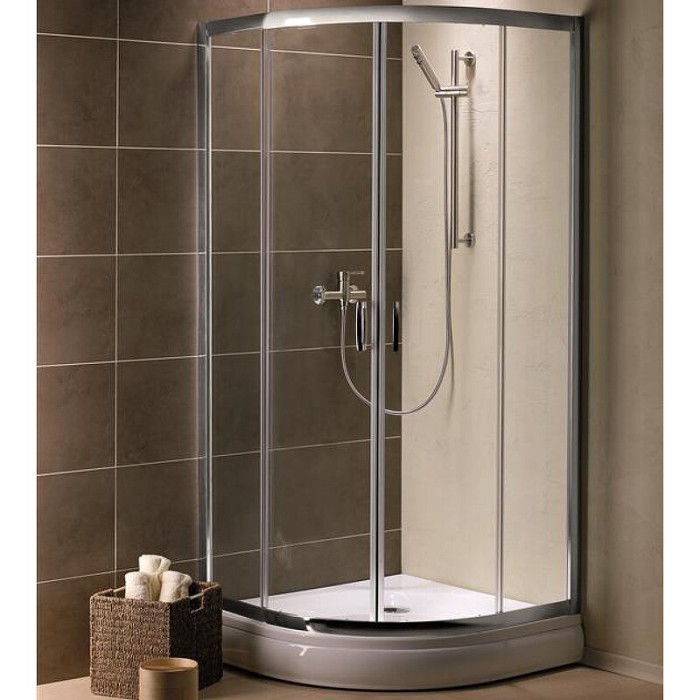 Radaway душевой уголок 1900 80x80 профиль хром стекло прозрачное, Premium Plus - 30413-01-01N