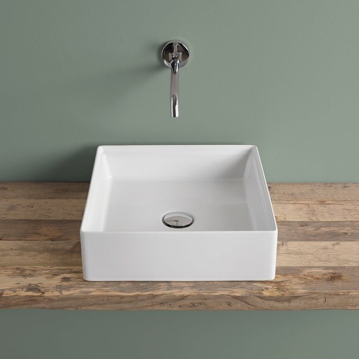 ArtCeram раковина (накладная), scl001 14 00 scalino цвет: красный