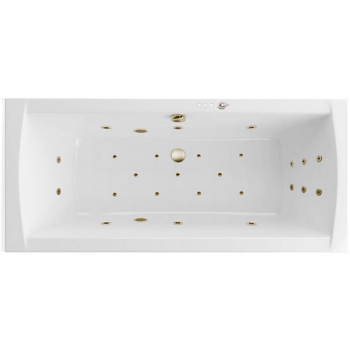 Встраиваемая ванна lux 180x80 ultra, Excellent Aquaria, бронза арт. WAEX.AQU18.ULTRA.BR