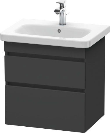 Duravit тумба подвесная под раковину, durastyle, ds648004949 цвет: графит матовый