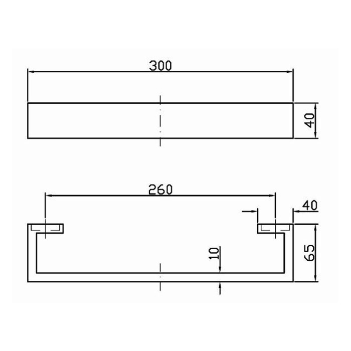 Zucchetti полотенцедержатель, 30см., подвесной, aguablu, хром арт. zac420