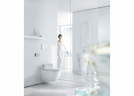 Duravit унитаз подвесной с вертикальным смывом, для sensowash, безободковый, durastyle, 2542590000 цвет: белый