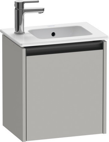 Duravit тумба подвесная под раковину 292 мм х 410 мм х 440 мм, с 1 дверцей, ketho.2, k25060r07070000 цвет: бетонно-серый матовый