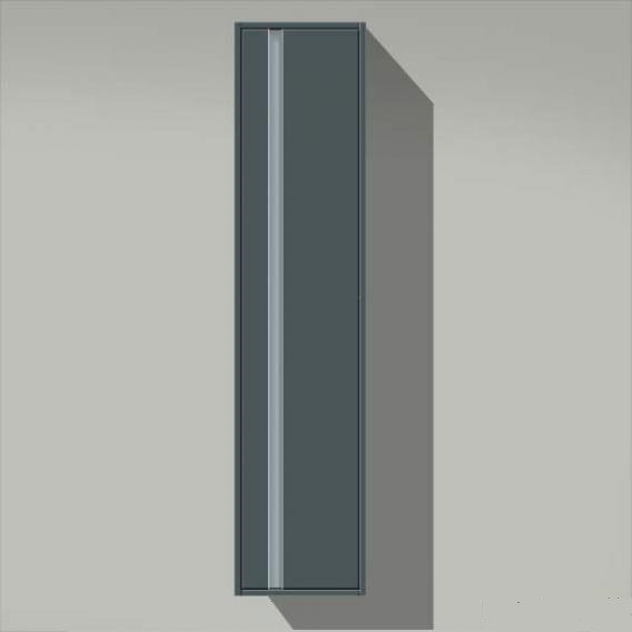 Duravit шкаф высокий правый, с четырмя полками, ketho, 1255 r 49 цвет: графит матовый