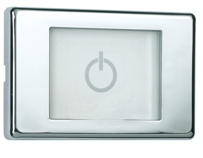 Bossini верхний душ с подсветкой для подвесного потолка dream/4 rgb lights 570 мм х 470 мм, с 4 режимами струи, dream, хром арт. h38908.030