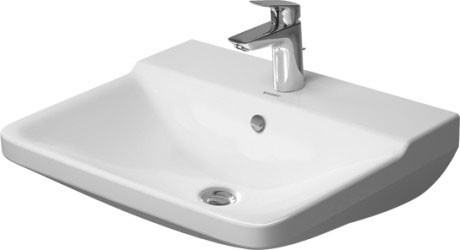 Duravit раковина подвесная 55х45см, p3 comforts, 2331550000 цвет: белый