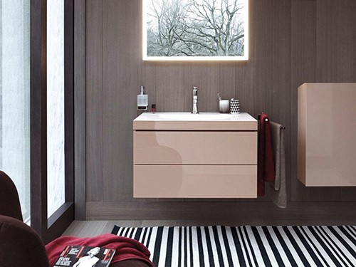 Duravit шкаф подвесной, l-cube, lc1189l8686 цвет: капучино