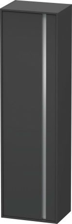 Duravit шкаф высокий левый, с полками, ketho, kt1265l4949 цвет: графит матовый