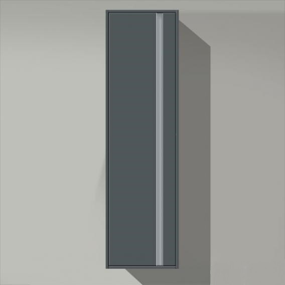 Duravit шкаф высокий левый, с полками, ketho, kt1265l4949 цвет: графит матовый