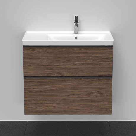 Duravit тумба подвесная под раковину 784 мм х 452 мм, d-neo, de435802121 цвет: орех темный