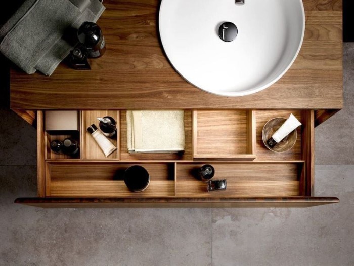 Keuco разделитель выдвижных ящиков 617х75х136 мм орех, edition lignatur, арт. 33399 800601