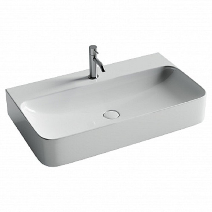 Ceramicanova раковина подвесная aura, cn2006 цвет: белый