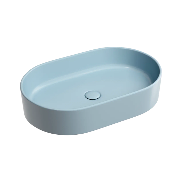 Ceramicanova раковина накладная element, cn6048ml цвет: голубой
