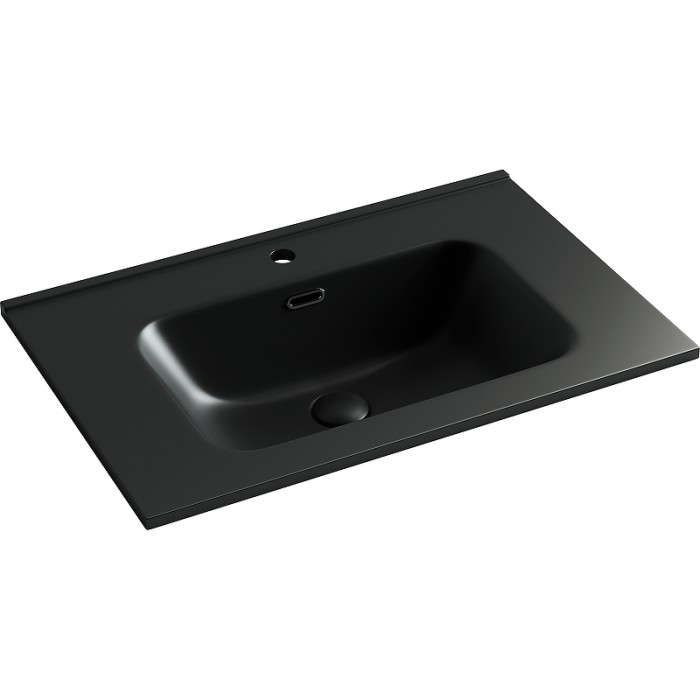 Ceramicanova раковина накладная element, cn7007mb цвет: черный