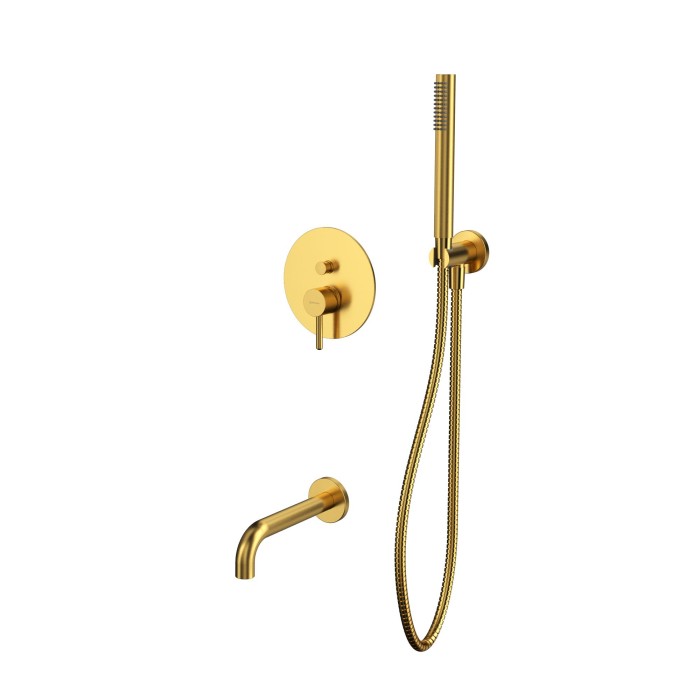 Душевая система скрытого монтажа, Whitecross Y brushed gold, брашированное золото арт. YSET06GLB