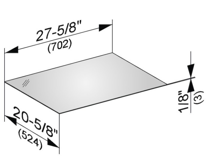 Keuco декоративная верхняя крышка из кристаллина для боковой тумбы, edition 11, арт. 31322 289000