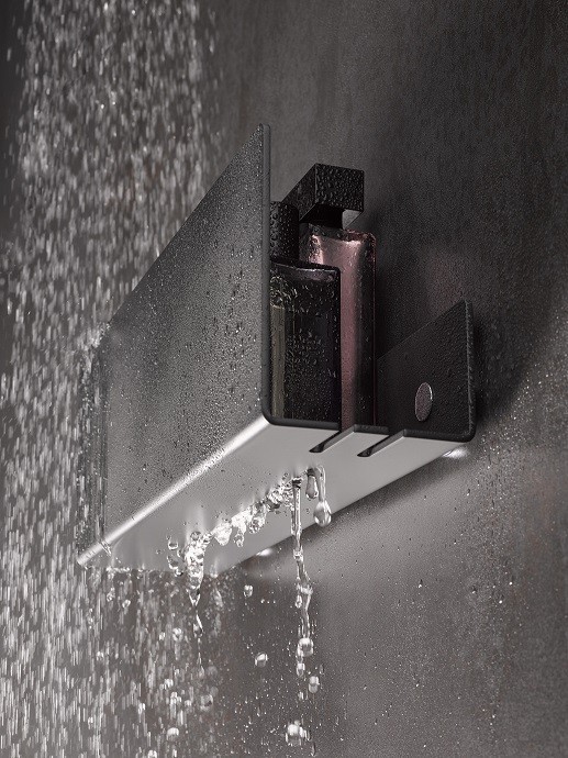 Keuco полочка для душа 101 мм х 320 мм х 120 мм, universal, черный матовый арт. 24952 370000