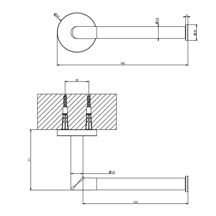 Gessi Держатель туалетной бумаги, подвесной, Tondo, 63655#707 цвет: black metal brushed pvd