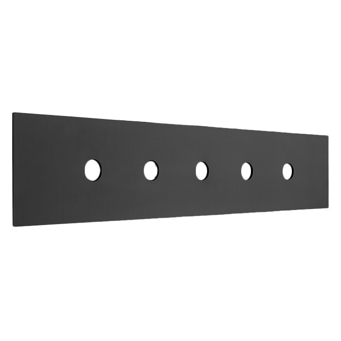 Gessi Пластина на 5 отв., для монтажного бокса, Inciso, 01758#299 цвет: black xl