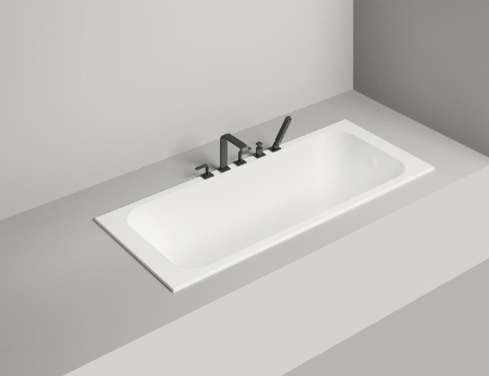 Salini ванна встраиваемая 180x80, orlanda, 102112g цвет: глянцевый белый