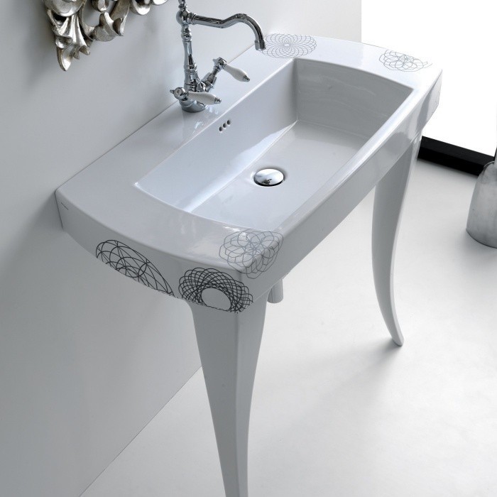 ArtCeram раковина (с консолью), gomitolijz21+jz22 jazz gomitoli цвет: белый