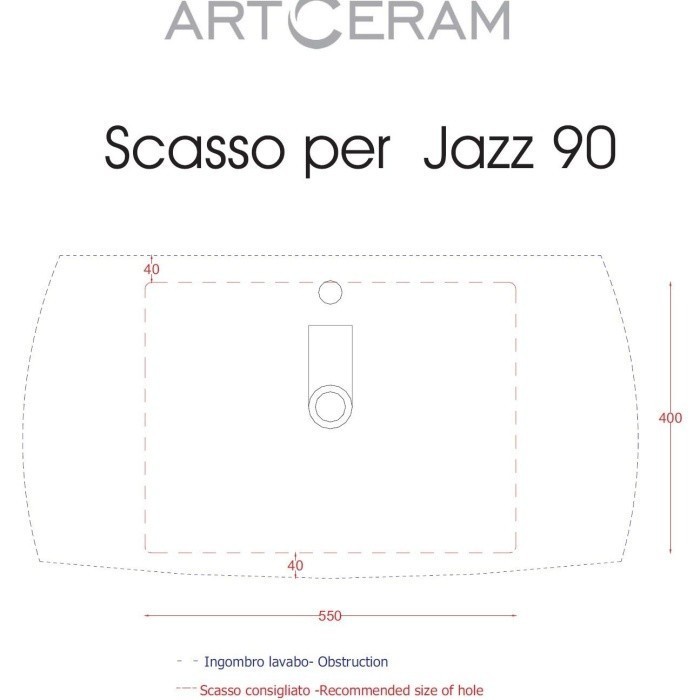 ArtCeram раковина (с консолью), gomitolijz21+jz22 jazz gomitoli цвет: белый
